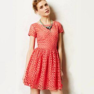 Anthropologie Stitched Blossom Dress 2